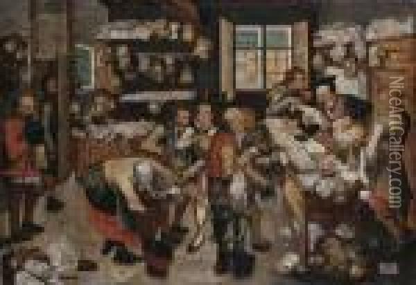The Collector Of Tithes Oil Painting - Pieter The Younger Brueghel