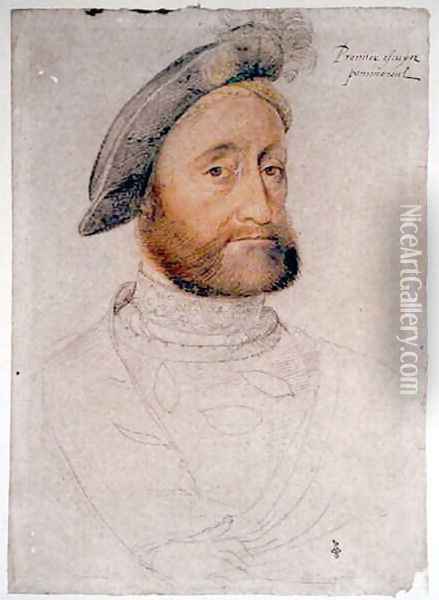 Robert de Pommereuil (c.1490-1543) c.1533 Oil Painting - (studio of) Clouet