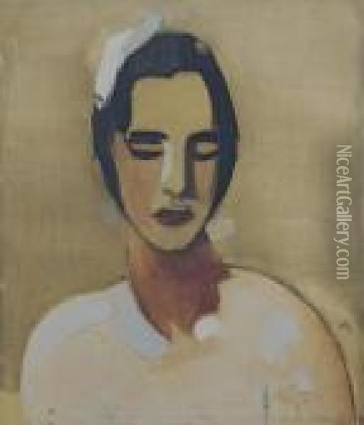 Kalifornialainen Kaliforniskan (girl From California) Oil Painting - Helene Schjerfbeck