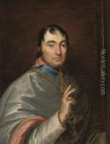 Portrait Of A Cardinal Oil Painting - Jean Auguste Dominique Ingres