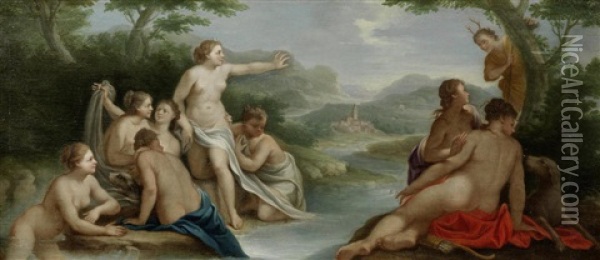 Diana And Actaeon Oil Painting - Carlo Maratta