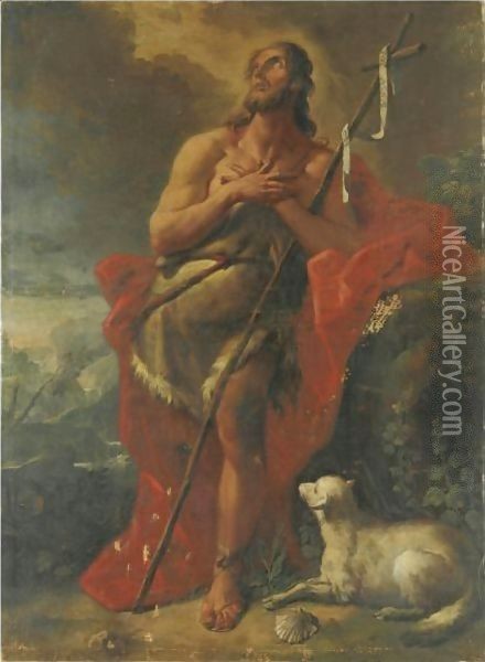 Saint John The Baptist Oil Painting - Gaspare Diziani