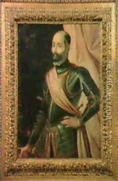 Ritratto Di Condottiero Oil Painting - Tiburzio Passarotti