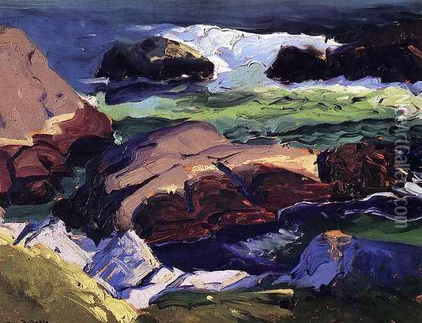 Sun Glow Oil Painting - George Wesley Bellows