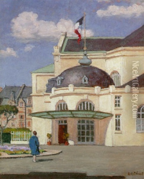 Cabourg, Le Casino Oil Painting - Rene Francois Xavier Prinet