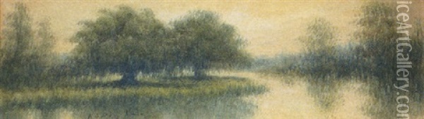 Southern Landscape Oil Painting - Alexander John Drysdale