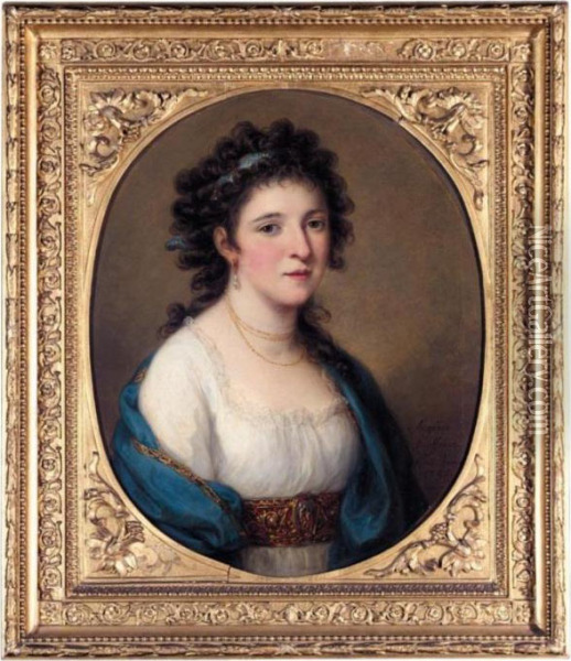 Signed L.r.:angelica / Kauffman / Pinx: Roma / 1795. Oil Painting - Angelica Kauffmann