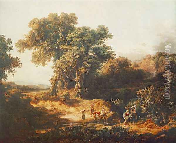 Environment of Tivoli 1839 Oil Painting - Karoly, the Elder Marko