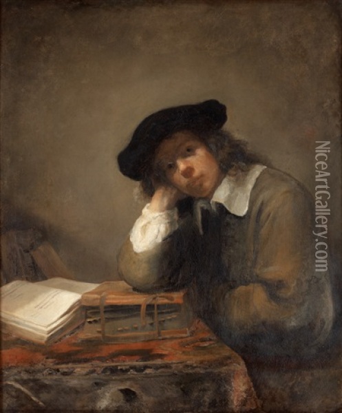 L'etudiant Oil Painting - Samuel Van Hoogstraten