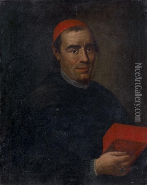 Portrait De Prelat Oil Painting - Vittore Giuseppe Ghislandi (Fra' Galgario)