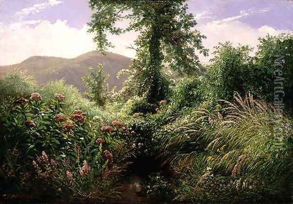 Catskill Mountains Shandaken New York Oil Painting - Thomas Hiram Hotchkiss
