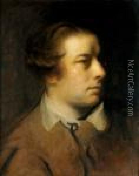 Portrait De Francis Hayman, R.a. Oil Painting - Sir Joshua Reynolds