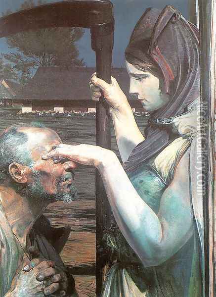 Death 1902 Oil Painting - Jacek Malczewski