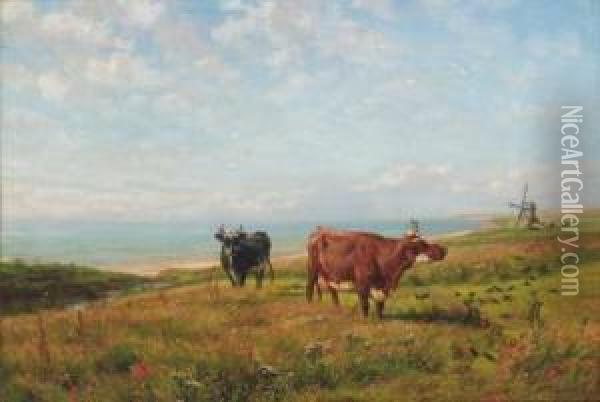 Summertime Oil Painting - Henry William Banks Davis, R.A.