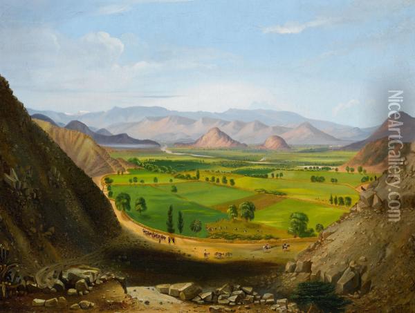 View Of Peru Oil Painting - Cyrenius Hall