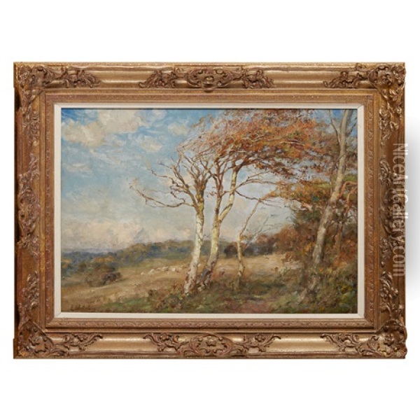 Autumnal Landscape Oil Painting - Sir Ernest Albert Waterlow