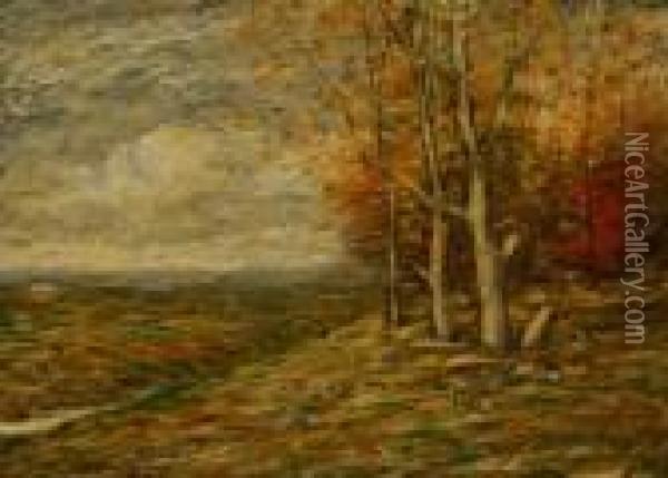 Autumn Landscape Oil Painting - John Francis Murphy
