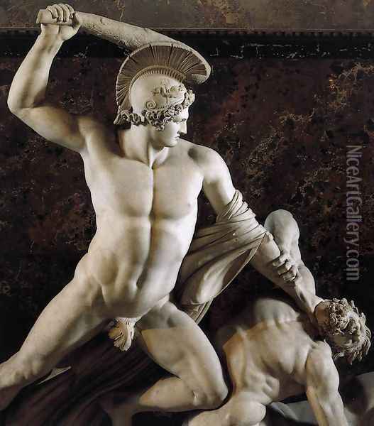 Theseus and the Centaur (detail) Oil Painting - Antonio Canova
