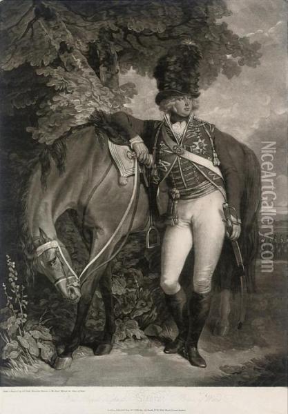 His Royal Highness George Prince Of Wales Oil Painting - John Raphael Smith