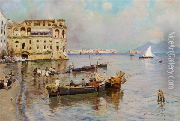 Neapel Oil Painting - Attilio Pratella