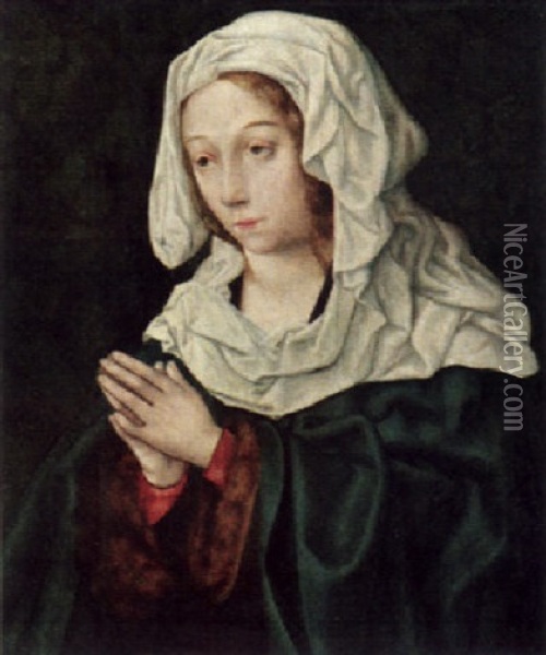 Betende Maria Oil Painting - Joos Van Cleve