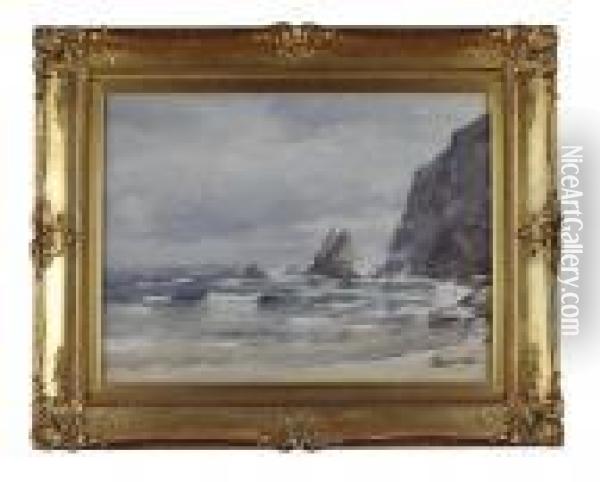 Melrose Bay, Macduff Oil Painting - David West