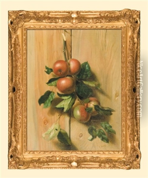 Apple-tree Branch Oil Painting - Antoine (Tony) Dury