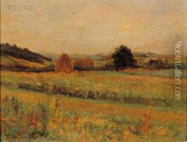 Quiet Meadow Oil Painting - Louis Anatole Toussaint