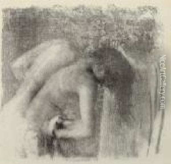 After The Bath (large Version) Oil Painting - Edgar Degas