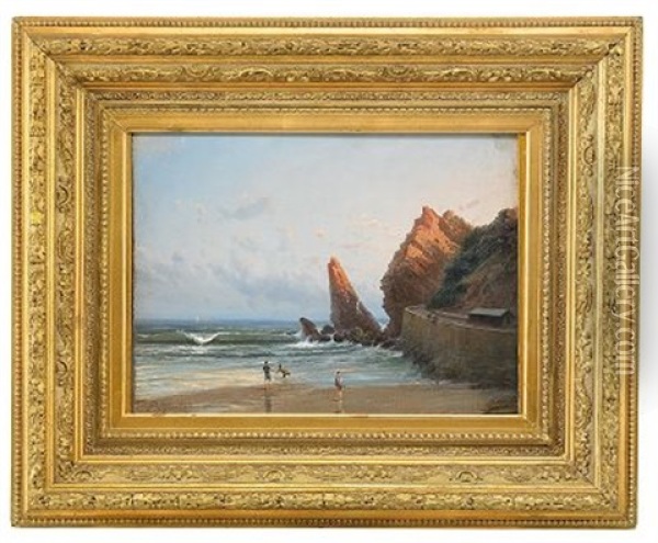 The Crimean Shore Oil Painting - Rufin Gavrilovich Sudkovsky