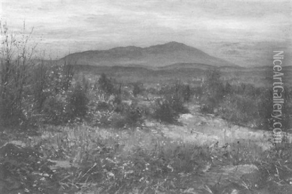 Monadnock, Nelson, New Hampshire - An Autumn View Oil Painting - William Preston Phelps