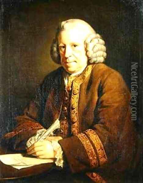 Portrait of a Man Writing Oil Painting - Sir Nathaniel Dance-Holland
