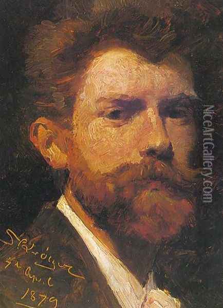 Autorretrato (Self-Portrait) Oil Painting - Peder Severin Kroyer