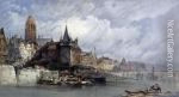 Views Of Frankfurt And Cologne Oil Painting - William Callow