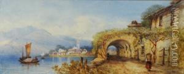 Scorcio Di Bellaggio Oil Painting - Edward M. Richardson