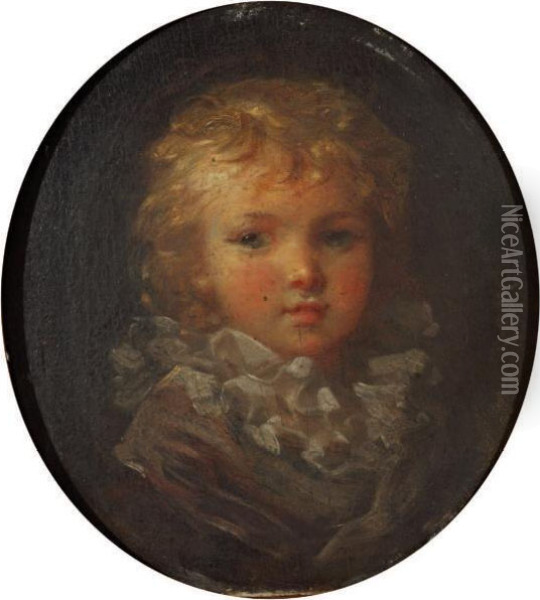 Portrait D'enfant A La Collerette Oil Painting - Marguerite Gerard