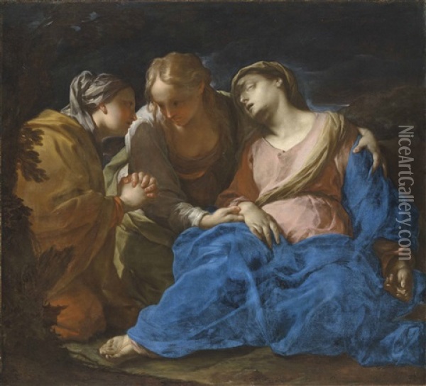 The Three Marys Oil Painting - Francesco Trevisani