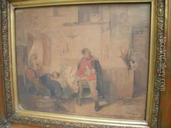Milano, 1825 Oil Painting - Girolamo Induno