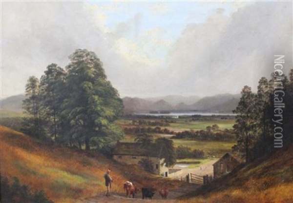 Derwentwater Oil Painting - Samuel Henry Baker