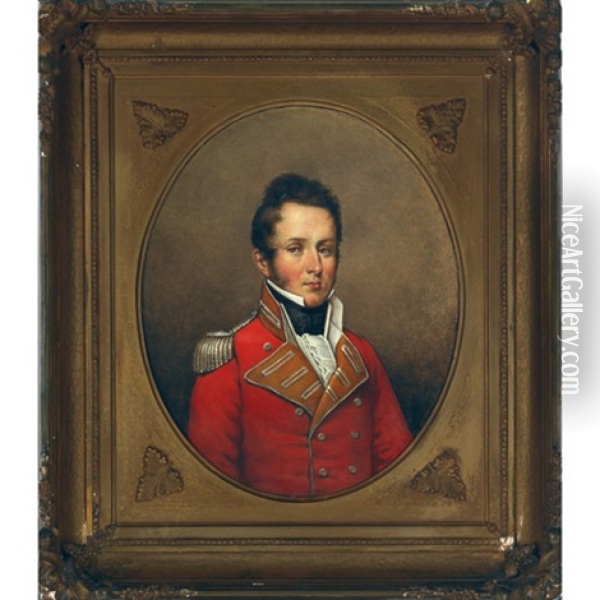 Colonel Jeremiah Wilkes Dewson Oil Painting - George Theodore Berthon