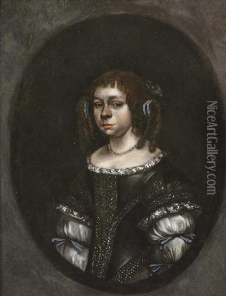 Portrait Of A Girl Oil Painting - Gerard Terborch