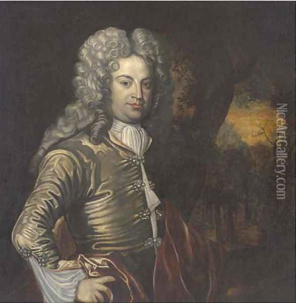 Portrait of a gentleman Oil Painting - Pieter Borsselaer