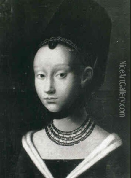 Portrait Of A Young Lady Oil Painting - Petrus Christus