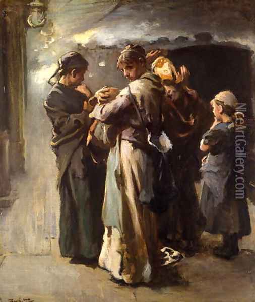 Gone Oil Painting - Frank Holl