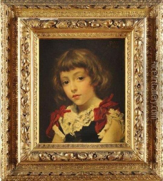 Portrait De Paul Oil Painting - Auguste Alexandre Hirsch