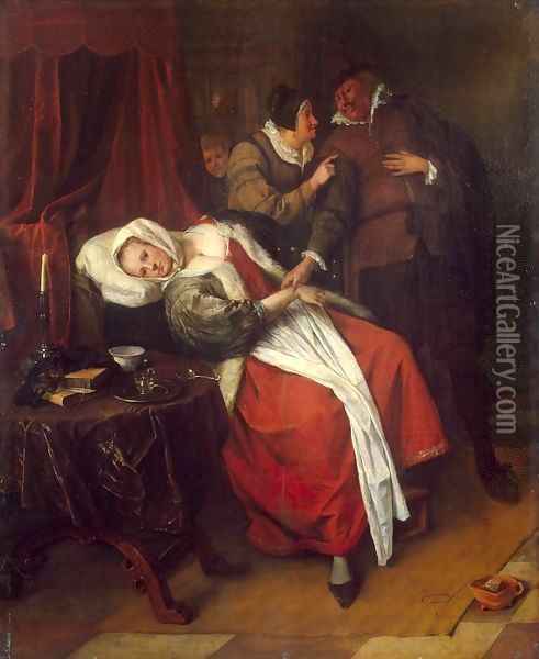 The Doctor's Visit 2 Oil Painting - Jan Steen