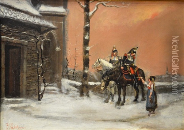 La Servante Oil Painting - Theodore Levigne