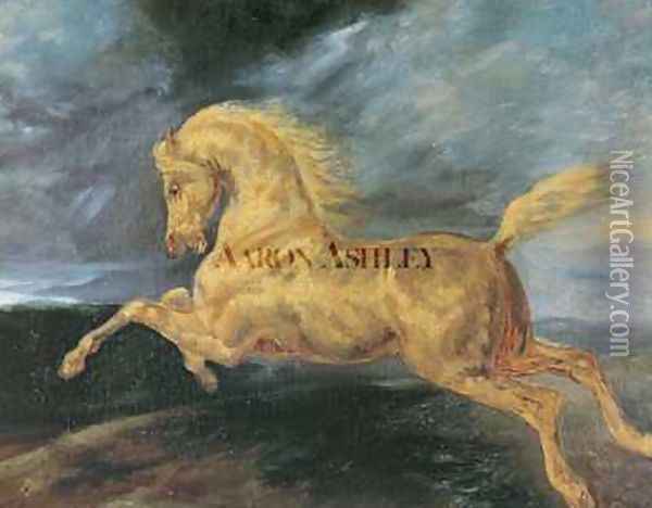 Horse frightened by lightning Oil Painting - Theodore Gericault