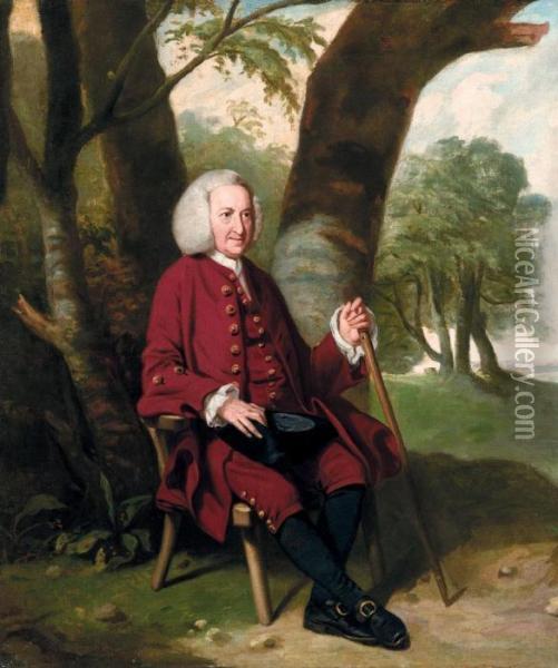 Portrait Of Dr Thomas Hanson Of Canterbury Oil Painting - Johann Zoffany