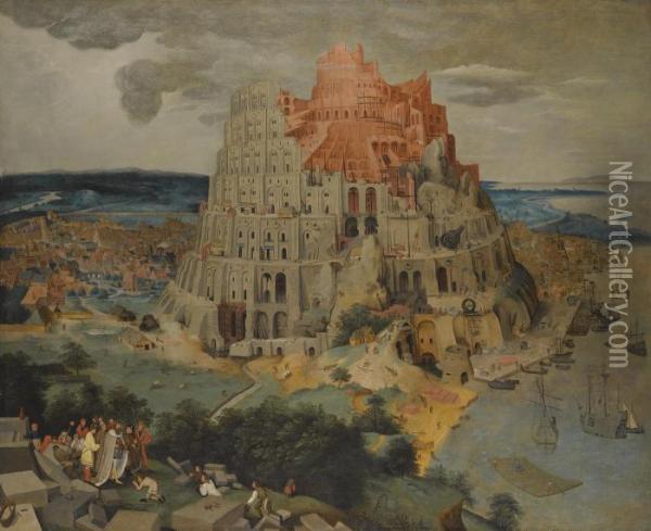 The Tower Of Babel Oil Painting - Pieter The Younger Brueghel